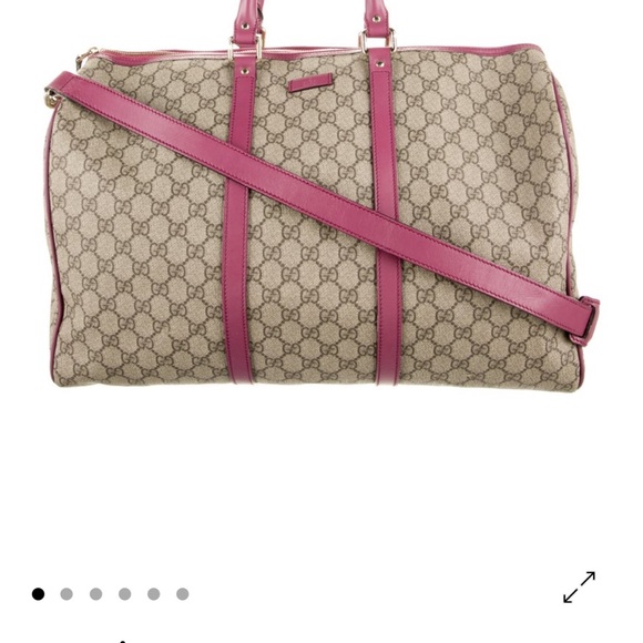 Gucci Beige and Pink large Duffle bag - Picture 1 of 6